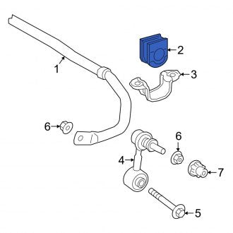 New OEM Rear Suspension Stabilizer Bar Bushing Fits, 2019-2024 Lexus ES - Part # 4881806340