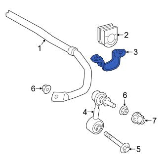 New OEM Genuine Lexus, Rear Suspension Stabilizer Bar Bracket - Part # 4883206060