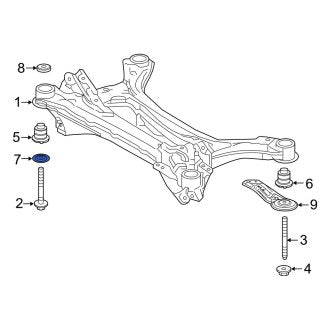 New OEM Rear Suspension Crossmember Stop Fits, 2019-2024 Lexus ES - Part # 5227306050