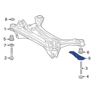 New OEM Rear Right Suspension Subframe Crossmember Brace Fits, 2021-2024 Lexus ES - Part # 5229706060