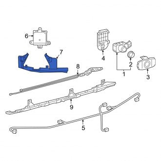 New OEM Right Liftgate Object Sensor Bracket Fits, 2019-2024 Lexus ES - Part # 8816306020