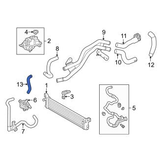 New OEM Drive Motor Inverter Radiator Hose Fits, 2018-2024 Lexus LC - Part # G922711010