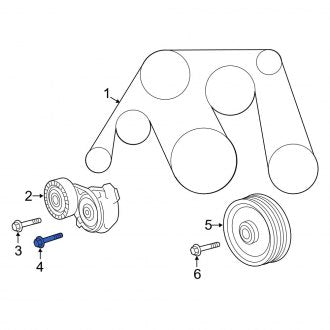 New OEM Belt Tensioner Bolt Fits, 2008-2011, 2016-2020 Lexus GS - Part # 90105A0125