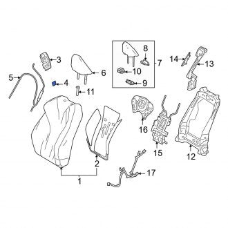 New OEM Genuine Lexus, Left Seat Back Recliner Adjustment Handle Cap - Part # 7184811020C0