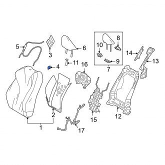 New OEM Genuine Lexus, Left Seat Back Recliner Adjustment Handle Cap - Part # 7184811020A1