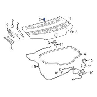 New OEM Genuine Lexus, Rear Center Deck Lid Stop Buffer - Part # 9054115036