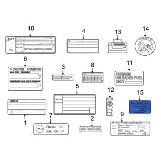 New OEM Genuine Lexus, Tire Information Label - Part # 4266124470