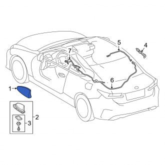 New OEM Radio Antenna Cover Fits, 2015-2019 Lexus RC - Part # 8607753010D1