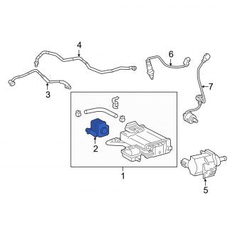 New OEM Evaporative Emissions System Leak Detection Pump Fits, 2016-2024 Lexus ES - Part # 90910AF006