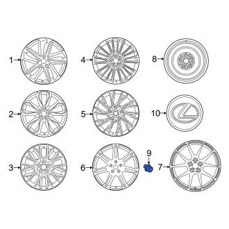 New OEM Wheel Lug Nut Fits, 2018-2020 Lexus GS - Part # 9094201115