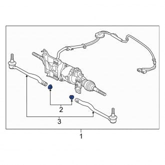 New OEM Genuine Lexus, Steering Tie Rod Nut - Part # 9017915001