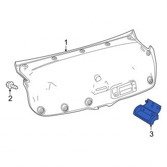 New OEM Rear Deck Lid Handle Fits, 2007-2018 Lexus ES - Part # 7464951010C0