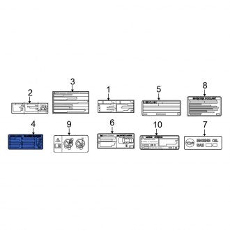 New OEM Genuine Lexus, Caution Label - Part # G956947120