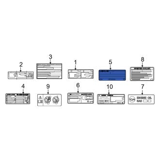 New OEM Genuine Lexus, Emission Label - Part # 1129870080