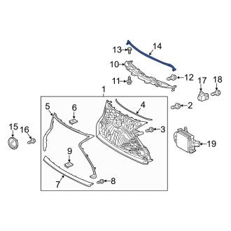 New OEM Hood Seal Fits, 2018-2024 Lexus LS - Part # 5311950090