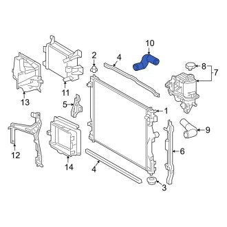 New OEM Lower Radiator Coolant Hose Fits, 2018-2024 Lexus LS - Part # 1655270040