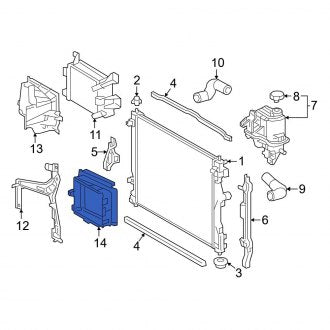 New OEM Front Inner Radiator Support Air Duct Fits, 2018-2024 Lexus LS - Part # 165C270010