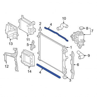 New OEM Genuine Lexus, Radiator Air Seal - Part # 1656131170