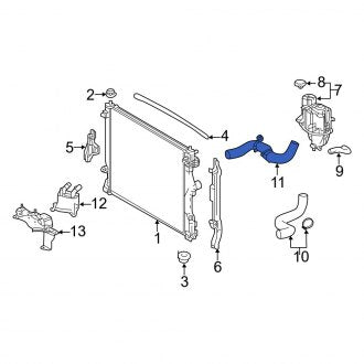 New OEM Lower Radiator Coolant Hose Fits, 2018-2024 Lexus LS - Part # 1657231500