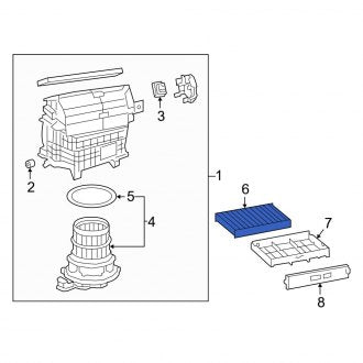 New OEM Cabin Air Filter Fits, 2018-2024 Lexus LS - Part # 8713950110