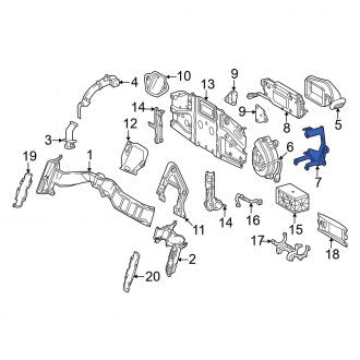 New OEM Drive Motor Battery Pack Cooling Fan Bracket Fits, 2022-2024 Lexus LS - Part # G92FA62010