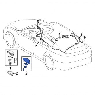 New OEM Radio Antenna Cover Fits, 2021-2024 Lexus LS - Part # 8607753030A0