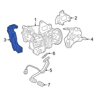 New OEM Front Left Turbocharger Mount Heat Shield Fits, 2018-2021 Lexus LS - Part # 1728870010