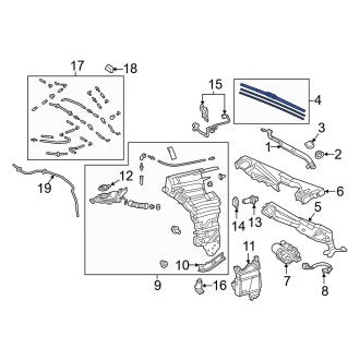 New OEM Front Left Windshield Wiper Blade Fits, 2021-2024 Lexus LS - Part # 8522250100