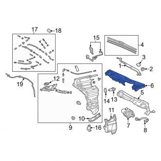 New OEM Front Windshield Wiper Motor Cover Fits, 2018-2024 Lexus LS - Part # 8511150080