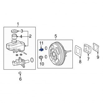 New OEM Power Brake Booster Check Valve Fits, 2018-2024 Lexus LS - Part # 4473060070