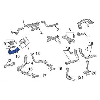 New OEM Center Inner Instrument Panel Air Duct Fits, 2018-2024 Lexus LS - Part # 5584450140