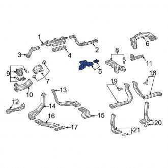 New OEM Front Upper Center Instrument Panel Air Duct Fits, 2018-2024 Lexus LS - Part # 5508750020