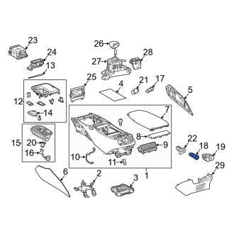 New OEM Rear 12 Volt Accessory Power Outlet Fits, 2018-2024 Lexus LS - Part # 8553078010C1