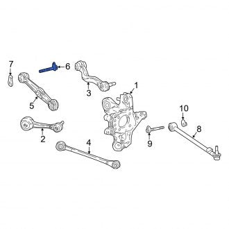 New OEM Lower Alignment Camber Adjusting Eccentric Bolt Fits, 2018-2024 Lexus LC - Part # 4870911020