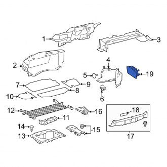 New OEM Rear Cargo Area Light Fits, 2023-2024 Lexus ES - Part # 8133033021