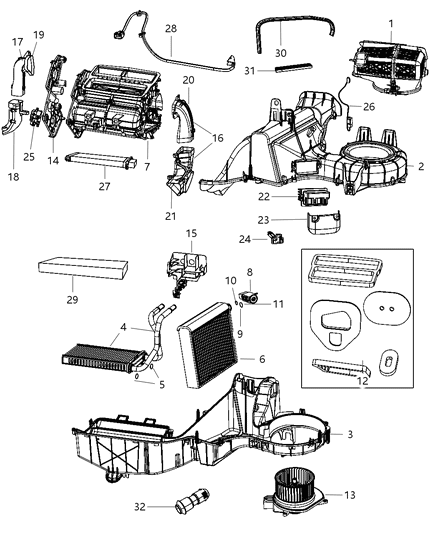 Housing A/C And Heater Upper