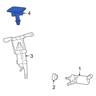 New OEM Front Left Headlight Washer Nozzle Fits, 2001-2003 Lexus LS - Part # 8538250010G0