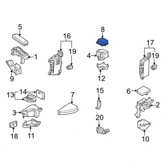 New OEM Upper Fuse Box Cover Fits, 2003 Lexus LS - Part # 8262250021
