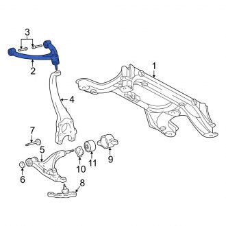 New OEM Front Left Lower Suspension Control Arm Fits, 2001-2006 Lexus LS - Part # 4864050050