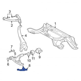 New OEM Front Right Lower Suspension Ball Joint Fits, 2001-2003 Lexus LS - Part # 4333059115