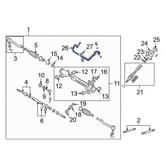 New OEM Front Right Power Steering Line Fits, 2001-2003 Lexus LS - Part # 4441850070