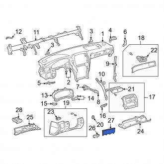 New OEM Instrument Panel Cover Fits, 2001-2003 Lexus LS - Part # 5545950060