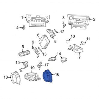 New OEM Front Right Speaker Fits, 2001-2006 Lexus LS - Part # 5540950030C0