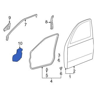 New OEM Front Left Door Access Cover Fits, 2001-2003 Lexus LS - Part # 6783250010