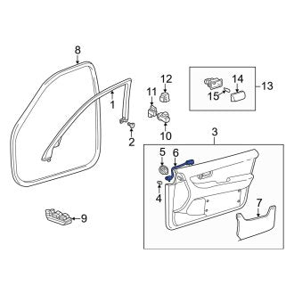 New OEM Rear Right Upper Courtesy Light Fits, 2001-2006 Lexus LS - Part # 8108050010