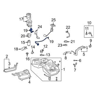 New OEM Fuel Injection Pressure Regulator Fits, 2001-2005 Lexus GS - Part # 2302046030