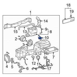 New OEM Cabin Air Temperature Sensor Fits, 2001-2006 Lexus LS - Part # 8862550180