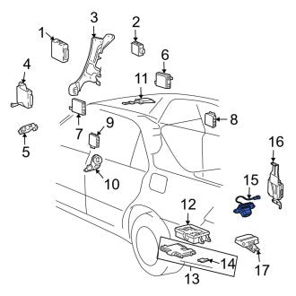 New OEM Park Assist Camera Fits, 2004-2006 Lexus LS - Part # 8679050010