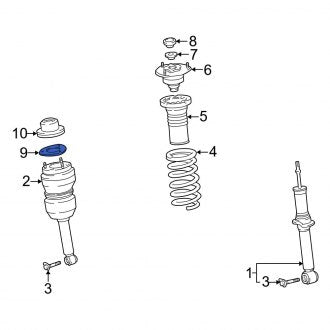 New OEM Suspension Strut Mount Cap Seal Fits, 2001-2006 Lexus LS - Part # 4868124040