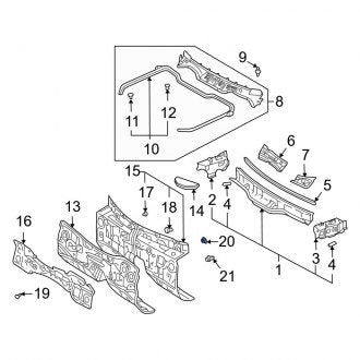 New OEM Genuine Lexus, Upper Dashboard Panel Insulator Clip - Part # 9090467043